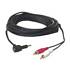Ziotek 10ft. Pass-through 3.5mm to RCA Stereo Cables ZT1900291